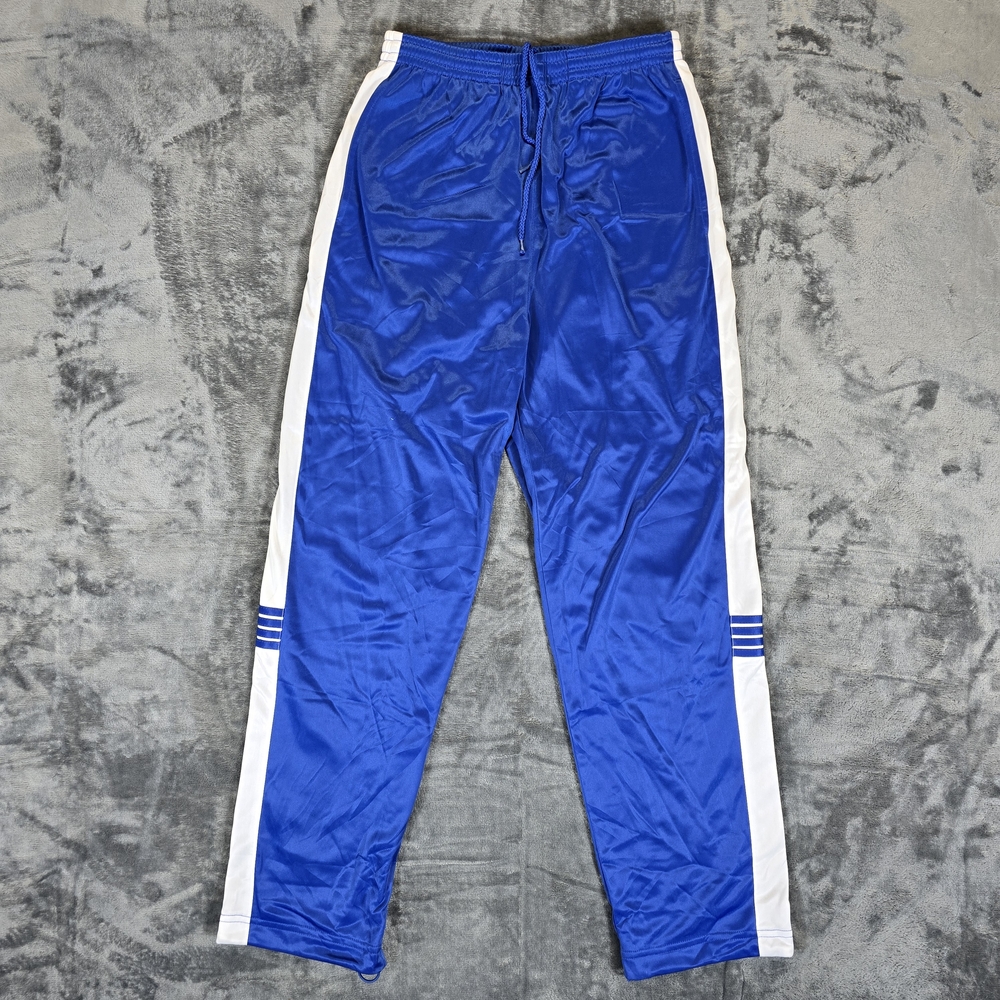 Vintage GTM Sportswear Track Pants Size S-M Warm Up Blue White Striped Train